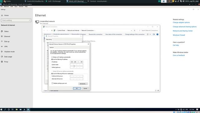 Windows 10 | set static IP Address смотреть онлайн