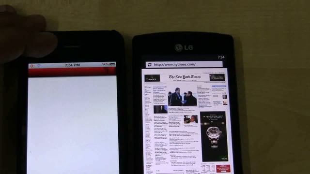 Windows Phone 7 vs Apple iPhone 4 Browser Speeds смотреть онлайн
