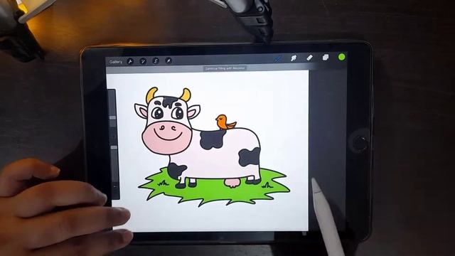 How to make cute and easy cow on procreate Ipad. Please Subscribe my channel for easy drawings :) смотреть онлайн