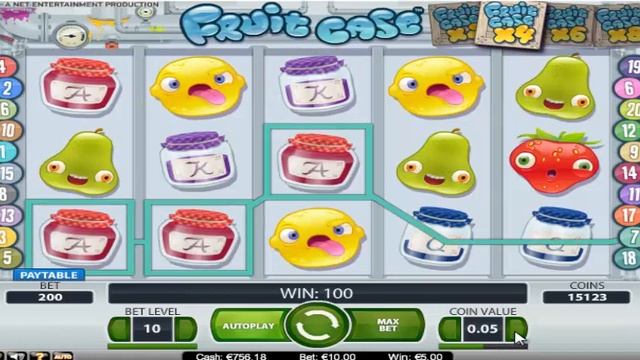 Fruit Case NetEnt смотреть онлайн