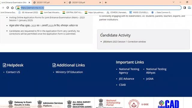 JEE MAIN 2023 Correction Window Open | How to Edit ? | Jee Main Application Form Editing 2023 смотреть онлайн