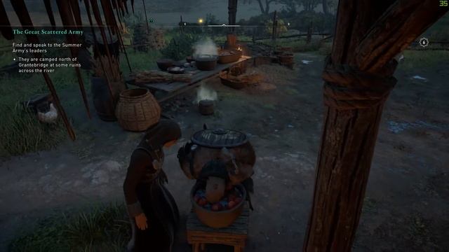 Funny Viking action with a bowl of apples @ Assassin's Creed Valhalla смотреть онлайн