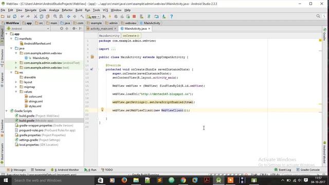 How to Make WebView in Android Studio | Code DeV Tech смотреть онлайн