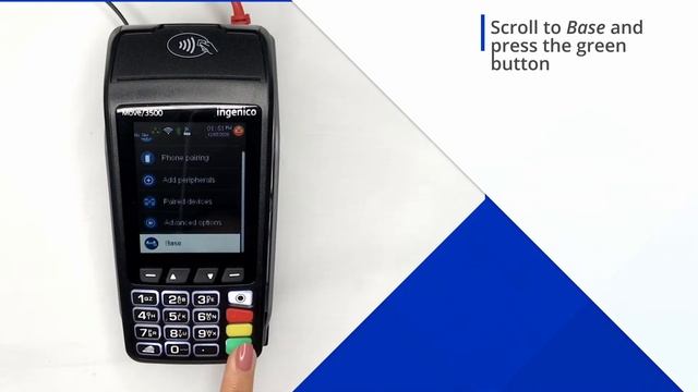 Connecting to the Bluetooth base on your EVO terminal смотреть онлайн