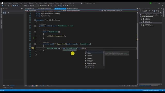 Communication entre fenêtres - [Windows Forms en C#] #4 смотреть онлайн