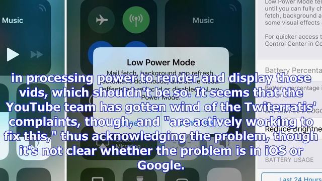 The youtube app causes battery drain and iphone heatup on ios 11 смотреть онлайн