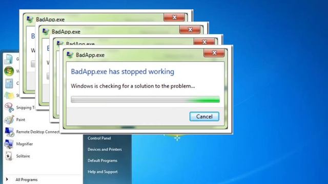 Windows 7 Crazy Error Preview смотреть онлайн