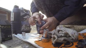 Замена масла в мотоцикле Yamaha FJR 1300. От и до.