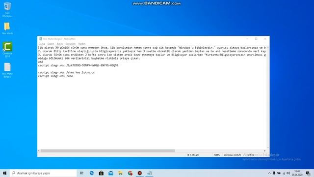 Windows 10 Etkinleştirme (Aktivasyon) %100 Sesli Anlatım смотреть онлайн