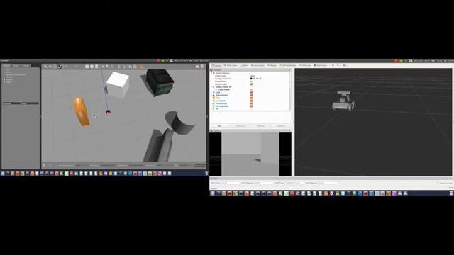 ORB SLAM testing with ROSbot 2 in Gazebo and rviz смотреть онлайн