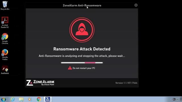 ZoneAlarm Anti-Ransomware blocks Bad Rabbit attack смотреть онлайн