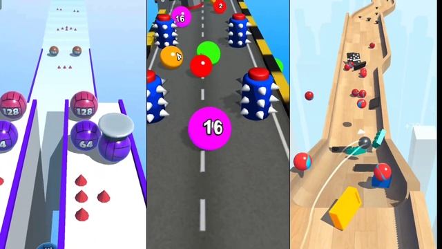 Ball Merge 2048 // Ball Run // Marble Run gameplay android iOS смотреть онлайн