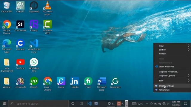 Display Settings in Windows 10 | Display orientation | Screen Resolution | Tech Strong Hold смотреть онлайн