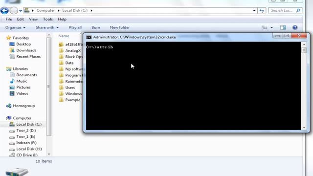 Hide A Folder Using CMD смотреть онлайн
