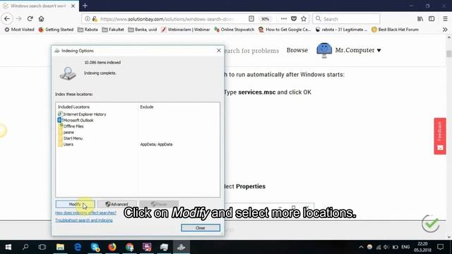 How to make Windows search work - Windows 7/8.1/10 смотреть онлайн