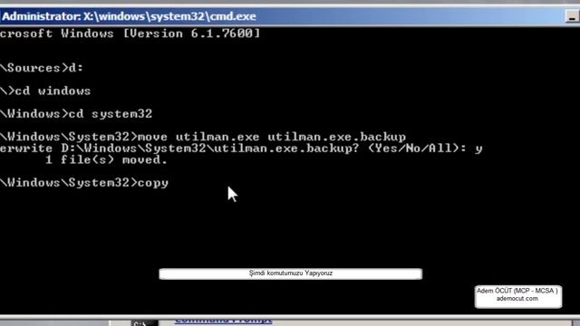 Windows Server 2008 Unutulan Şifreyi Sıfırlama смотреть онлайн