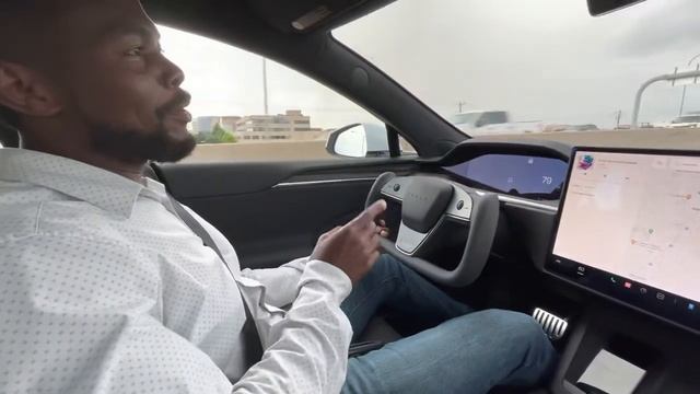 Yoke Steering Tesla Model S Long Range (Not Plaid) - 60 miles to 120 miles is INSANE - I am happy 😊 смотреть онлайн