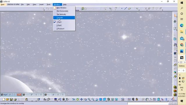 How to see the multiple windows in CATIA смотреть онлайн