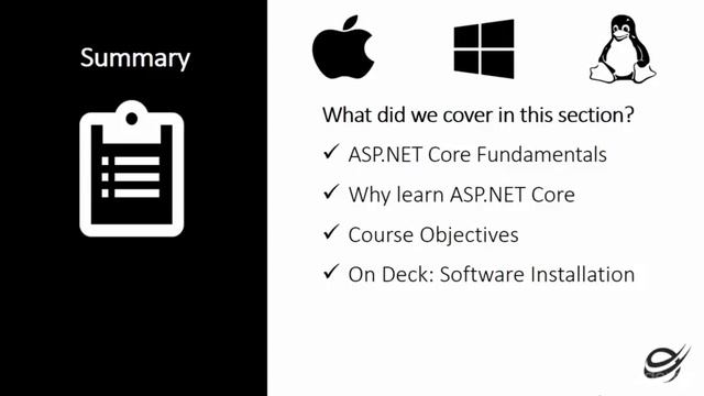 ASP NET Core (ASP.NET 5),MVC 6,C#,Angular4 & EF Crash Course : Section Summary смотреть онлайн
