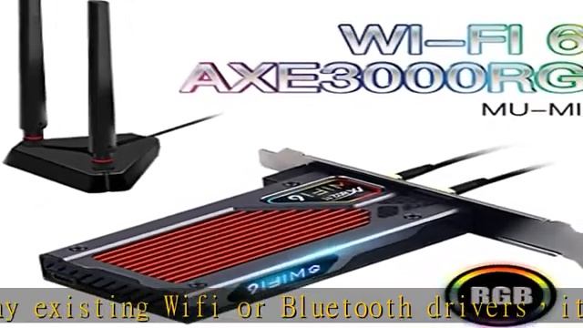 fenvi AX210 WiFi 6E PCI-E WiFi Adapter BT5.2 RGB Gaming 802.11ax ac 160MHz 2.4GHz 5GHz 6GHz Tri-Ban смотреть онлайн