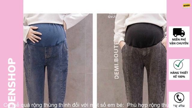 Review Quần bầu công sở Aidenshop quần bầu jeans baggy смотреть онлайн