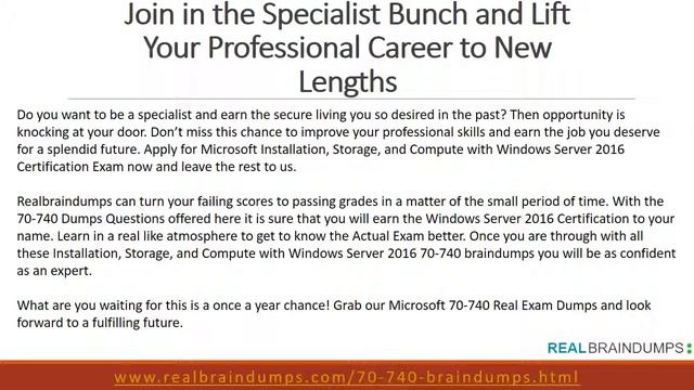 Microsoft MCSA Windows Server 2016 70-740 Exam Braindumps смотреть онлайн