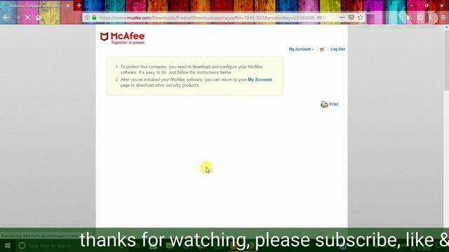 how to download & install mcafee antivirus 1year activation key смотреть онлайн