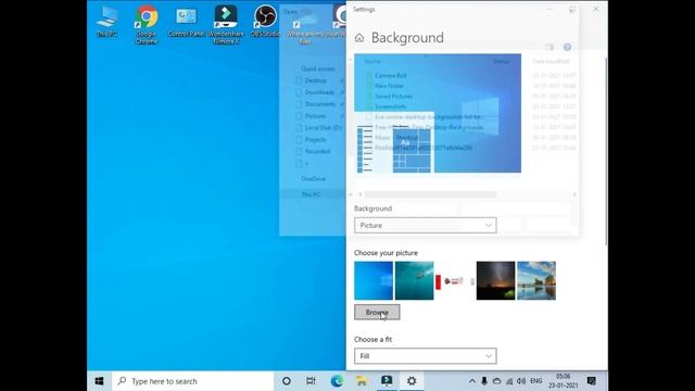 How To Change Desktop Background Windows 10 || Change wallpaper windows 10 смотреть онлайн