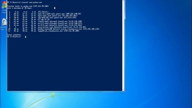www.PcHow.com - How to Run Trace route смотреть онлайн