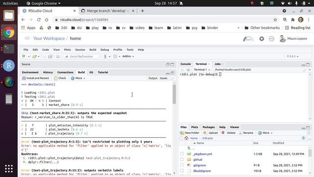 Debugging with an older version of R on rstudio.cloud смотреть онлайн