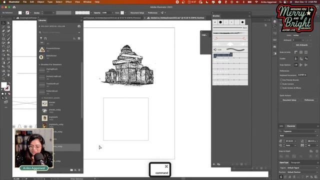 Holiday Merch Design in Illustrator and Adobe Express with Anika Aggarwal смотреть онлайн