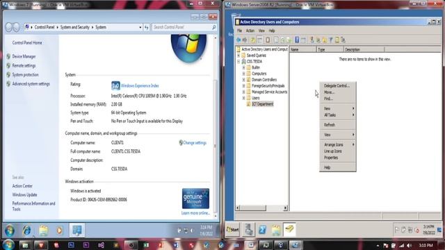 How to Create Organizational Unit and Users in Windows Server 2008 R2 Part 4 смотреть онлайн