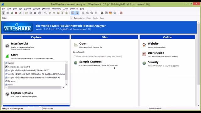 ¿Cómo captuar tráfico wireless con wireshark en Windows? - Acrylic WiFi Profesional смотреть онлайн