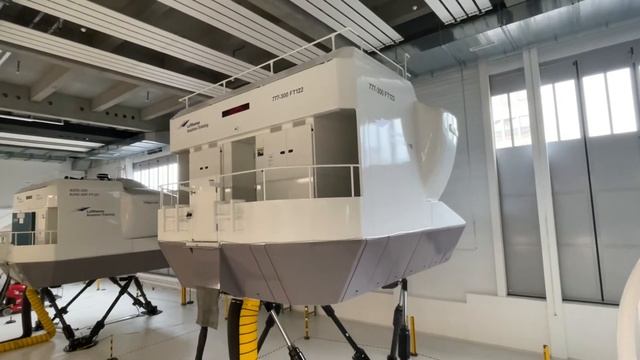 Flight Simulation In Progress In Lufthansa Flight Training Centre.