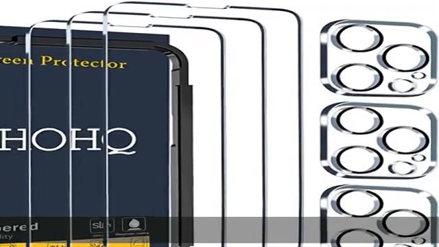QHOHQ 3 Pack Screen Protector for iPhone 14 Pro Max 6.7 Inch with 3 Pack Tempered Glass Camera Lens смотреть онлайн