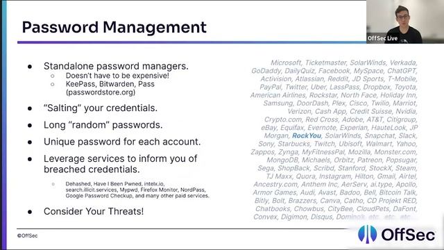 OffSec Live | Tips to Enhance Your Digital Security смотреть онлайн