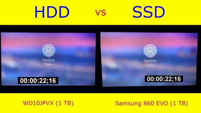 HDD vs SSD, Windows 10 Boot time смотреть онлайн