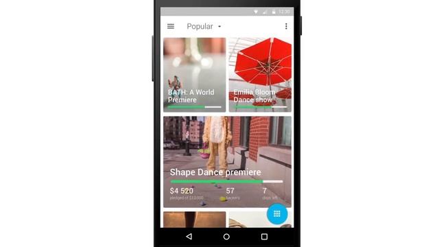 KickMaterial - Kickstarter for Android Material Design Concept смотреть онлайн