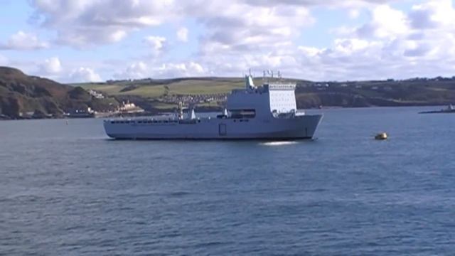 RFA Mounts Bay L3008 Plymouth Sound, Devon, England 22nd October 2010 смотреть онлайн