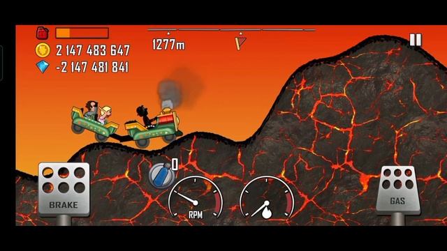 Hill Climb Racing - kiddie experss on Volcano and Higher 1302m and 3347m | Gameplay смотреть онлайн