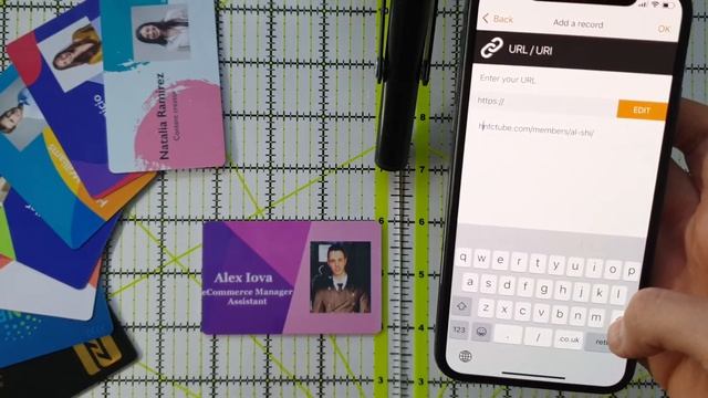 NFC Business Card Reading And Writing With NFCTools, Iphone X