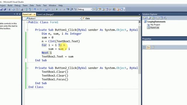Example of For Next Loop смотреть онлайн