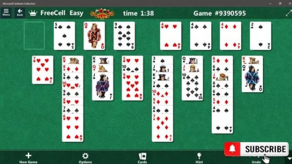 Microsoft solitaire collection - FreeCell - Easy - Live Gaming
