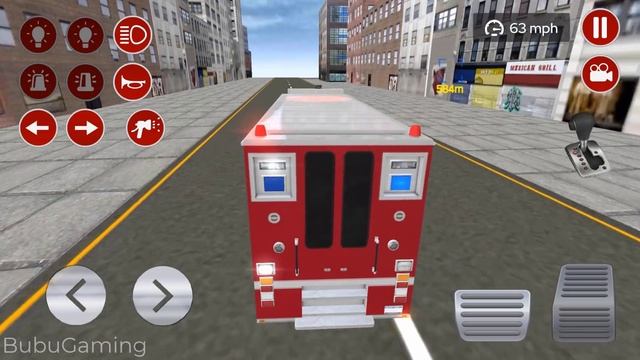 Real Fire Truck Driving Simulator: Fire Fighting #3 - Emergency Vehicle Driving Android Gameplay смотреть онлайн