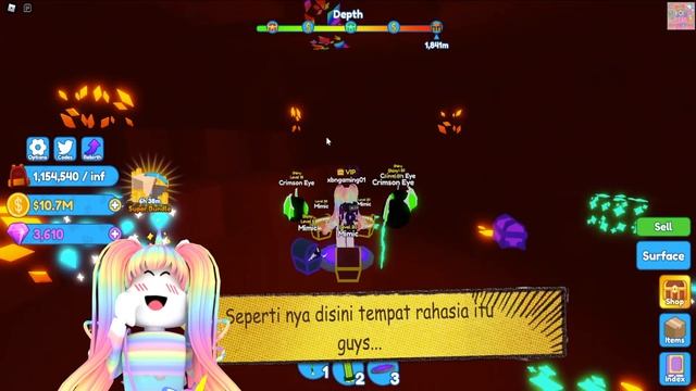Secret Place in The Underworld - Mining Somulator 2 - Roblox смотреть онлайн