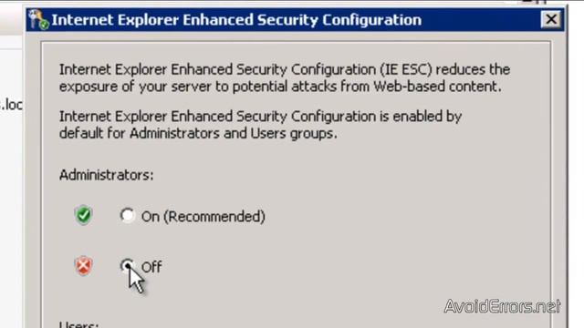 Disable Enhanced Internet Security in Windows 2008 Server смотреть онлайн