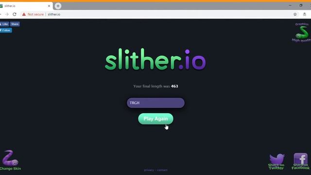 Slither.io - Gameplay (Windows) смотреть онлайн