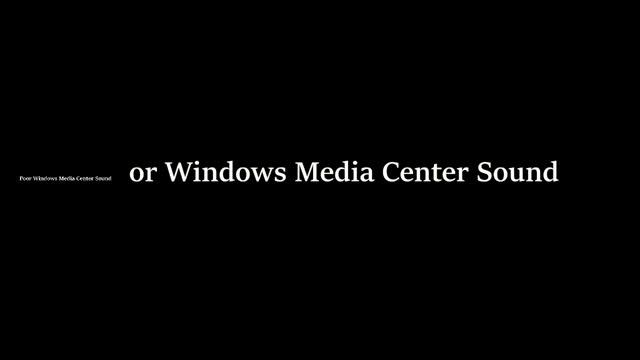 Poor Windows Media Center Sound Has Sparta Remix смотреть онлайн