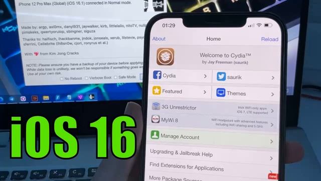 JB IOS 16 : Jailbreak IOS 15 - 16 With New CheckRa1n!